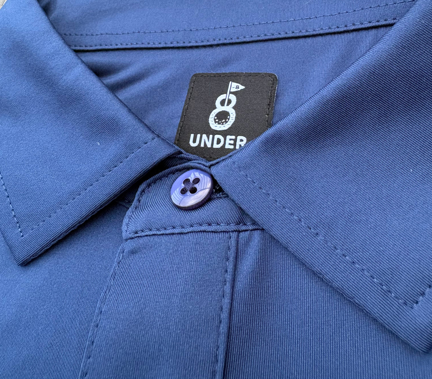 Eightunder Navy Blue Golf Polo